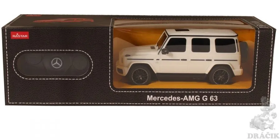 MASINA CU TELECOMANDA MERCEDES-BENZ G63 ALB SCARA 1 LA 24