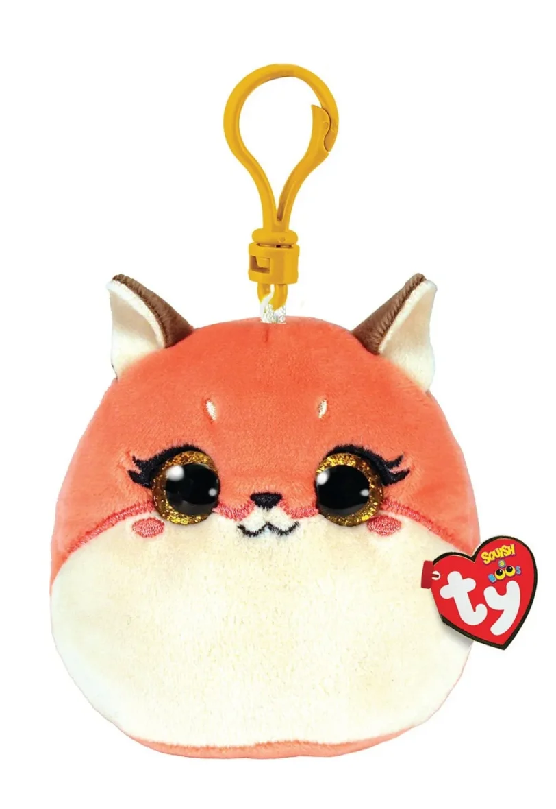 PLUS BRELOC TY 8.5CM SQUISHY BEANIES ROXIE VULPITA ROZ
