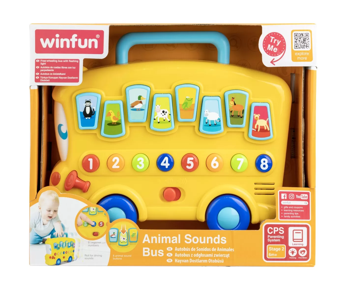 WINFUN AUTOBUZ CU SUNETE SI LUMINI