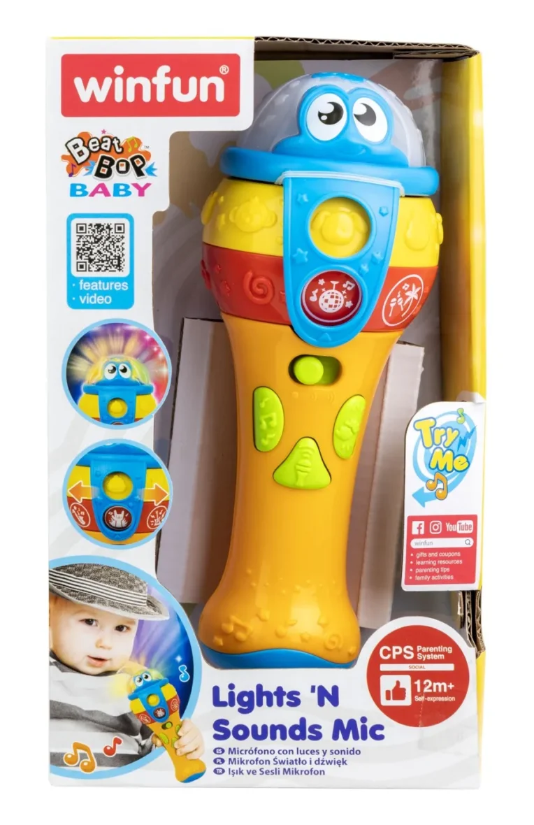 WINFUN MICROFON CU SUNETE SI LUMINI